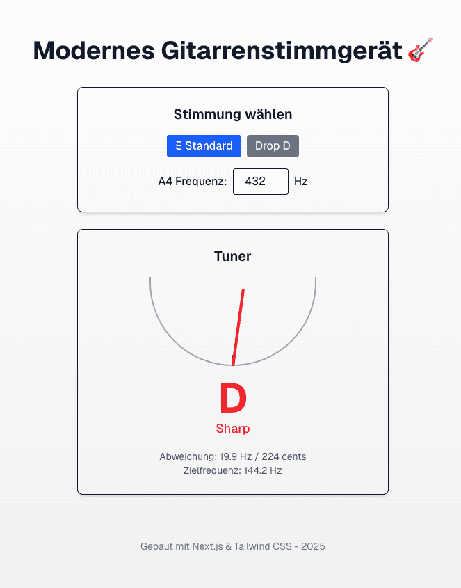 Guitar Tuner (GitHub Repository)